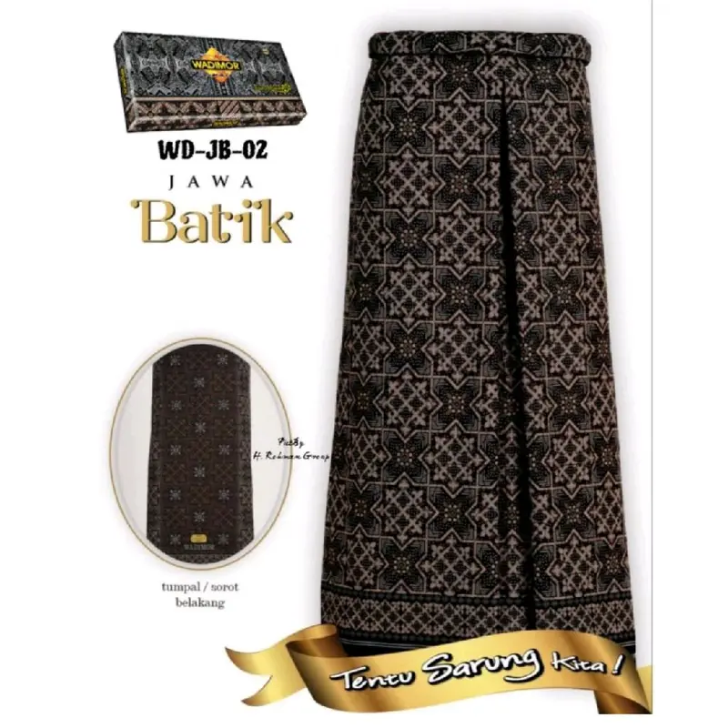 Sarung Wadimor WD JB 02 Batik Jawa Motif Gus Iqdam Edisi Terbatas Desain Unik Bahan Katun Terbaik - Santri Muslim Pria Dewasa 1