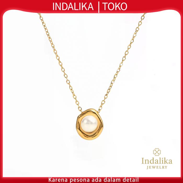 Gambar 【COD】Indalika Jewelry – KL84 Kalung Wanita Elegan Mewah, Desain Simple & Aesthetic Timeless dari INDALIKA JEWELRY Kota Tangerang Selatan Tokopedia