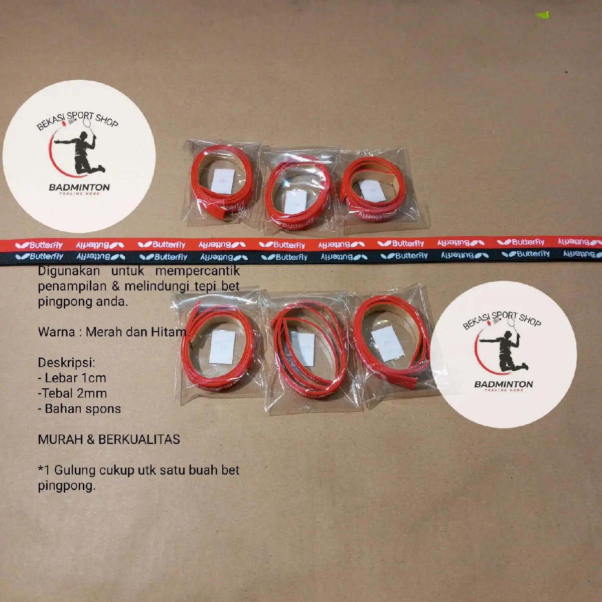 List Bat/Bed pingpong/side tape pingpong Butterfly