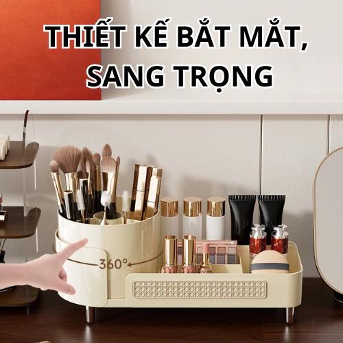 Hộp Đựng Mỹ Phẩm, UFORU, Để Bàn Cao Cấp, Dung Tích Lớn, Hộp Đựng Bút Xoay, Thích Hợp Cho Bàn Trang Điểm, Lưu Trữ Chăm Sóc Da 2