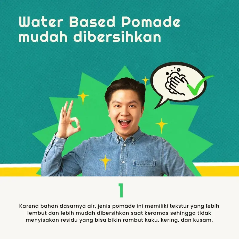 ORIGINAL Hairnerds Professional WaterBased pomade rambut berkilau asli 5