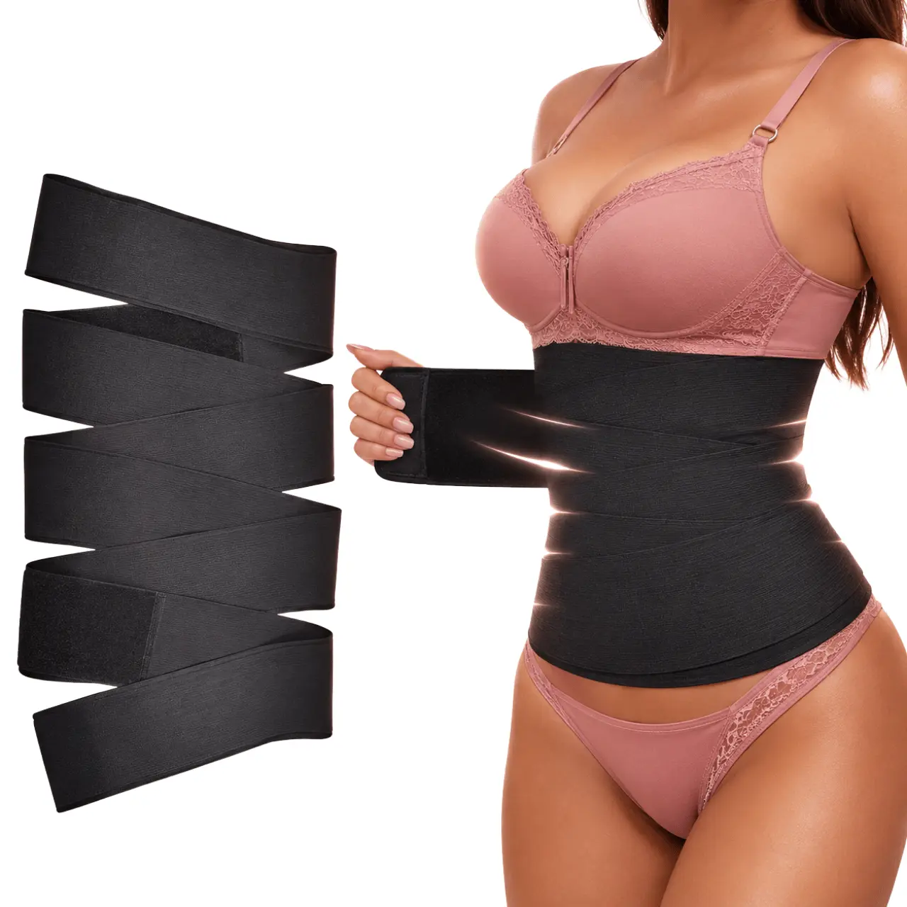 Faixa Modeladora Feminina Alta Compressão Sinta Abdominal Plus Size Ajustável Confortável e Respirável Para Sair Treino Dia A Dia Moda Feminina