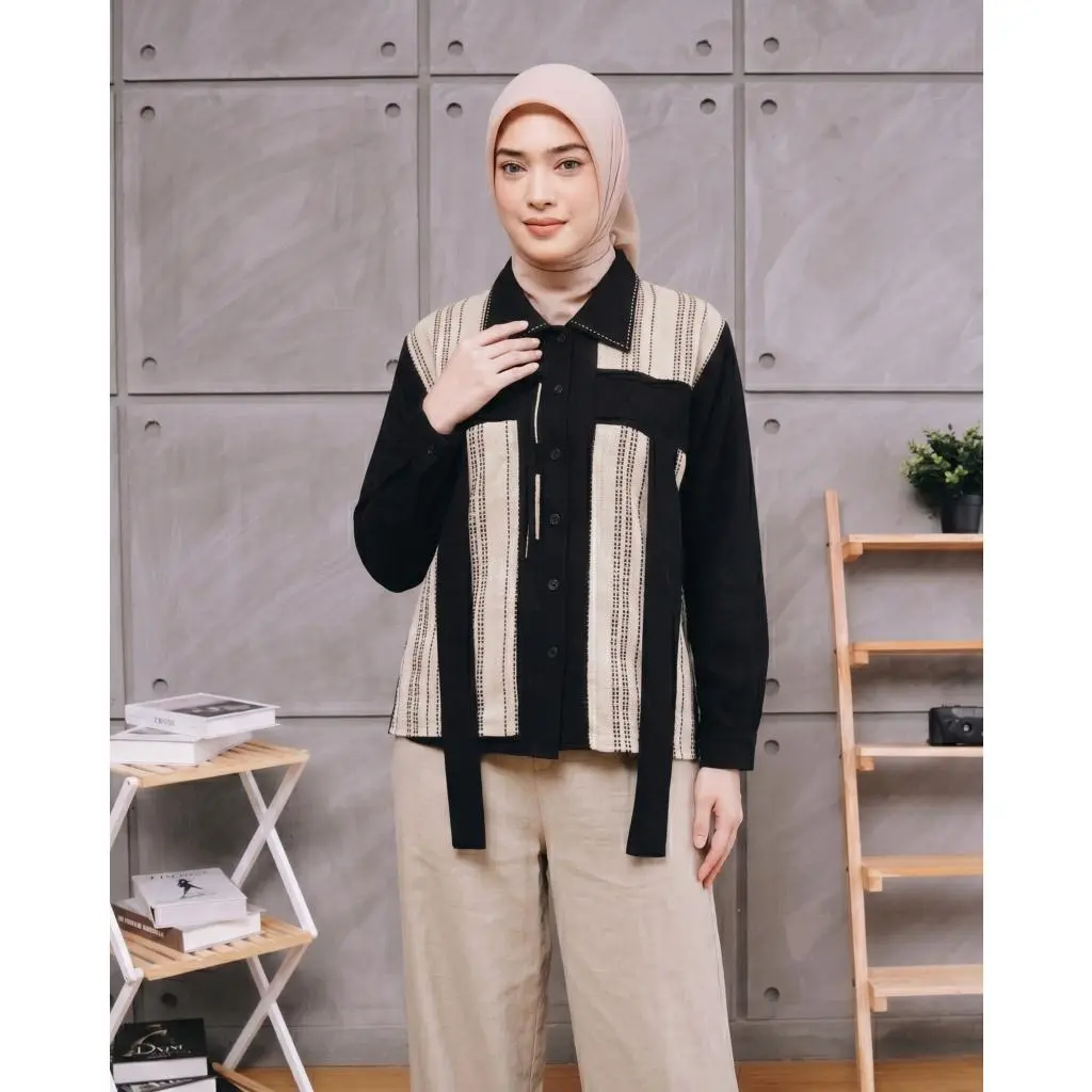NETALY Fashion Muslim Wanita Peony Vest