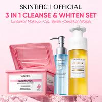 Gambar Skintific 3pcs Cleanse & Whiten Set-Niacinamide Brightening Daily Mask 30pcs &Panthenol Gel Cleanser 120ml & Centella Deep Cleansing Oil 200ml | Mencerahkan & Menghaluskan Kulit Seketika Dengan Niacinamide TXA & Rice Extract - Cleansing Oil&Gel Cleanser&Brightening Mask dari Skintificid Kota Administrasi Jakarta Utara 1 Tokopedia