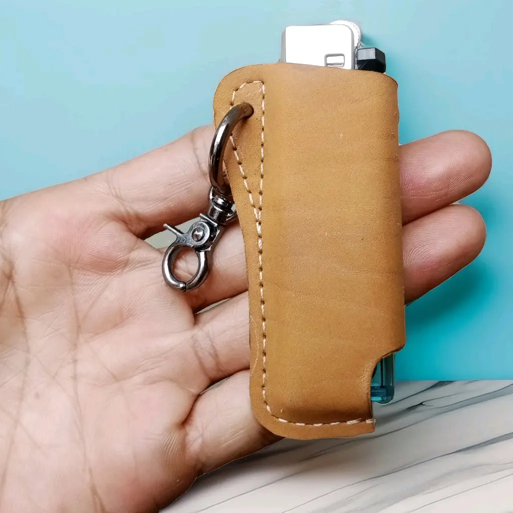 gantungan kunci kulit asli ragam aksesoris keychain Elegan