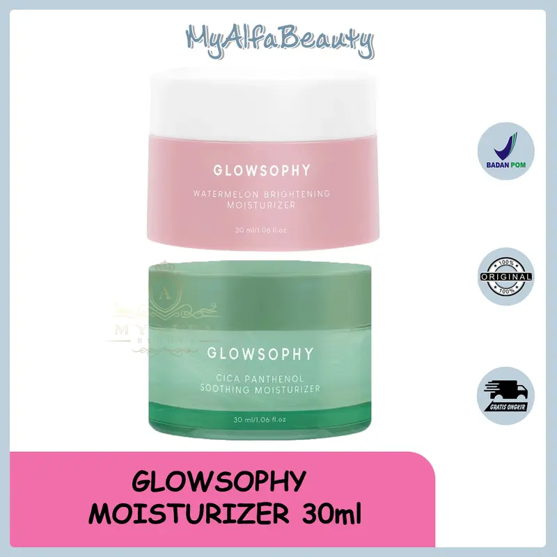 Glowsophy Watermelon Brightening Moisturizer Skin Barrier Niacinamide Gel Day and Night Skincare 30 ml 0