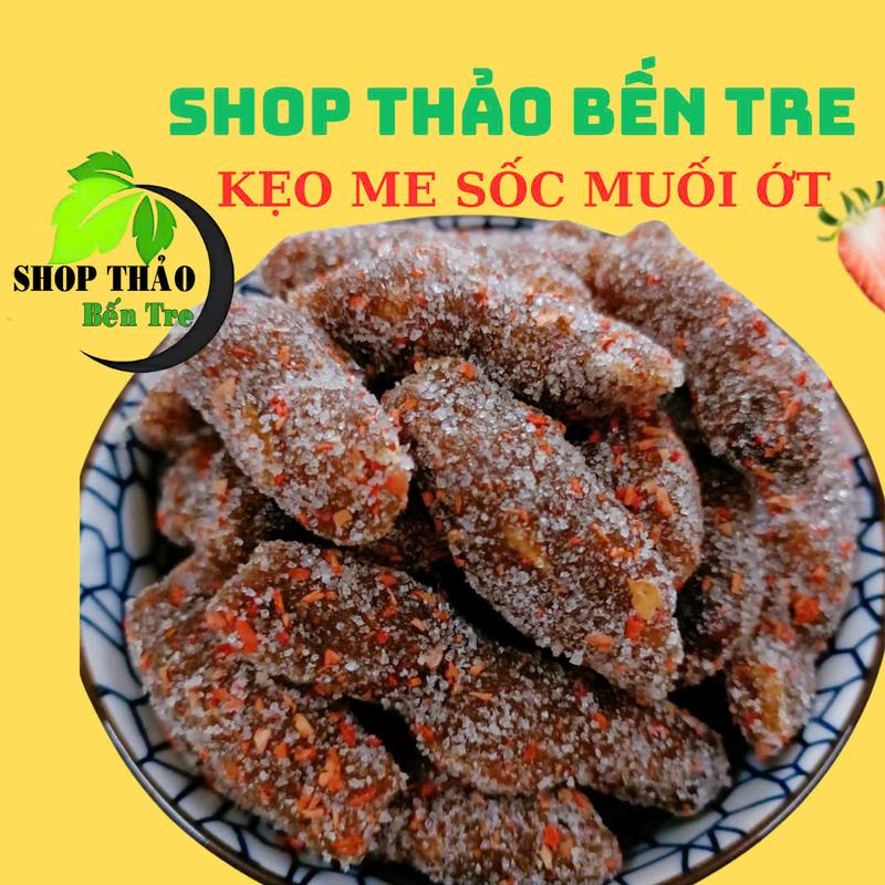 Kẹo me sốc muối vị chua ngọt cay cay ớt Đóng hủ 500gr ăn văt Candy Ăn Vặt kẹo trái cây sấy khô Thức Ăn Food