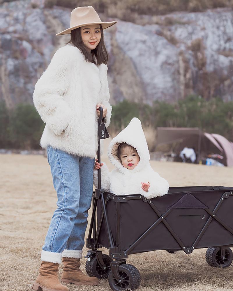 Product Introduction of BLACKBEAR Outdoor Wagon Trolley Foldable Cart Foldable Camping Trolley Troli Wagon Camping Cart With Storage Steel Home Stroller 49