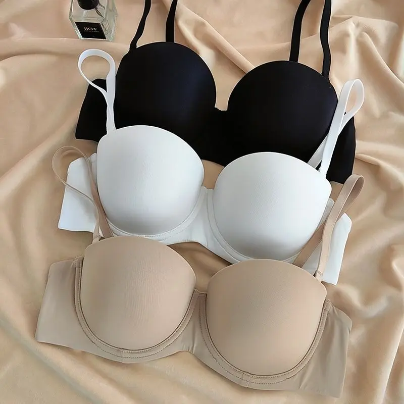 Half cup underwire bra push-up anti-sag smooth sexy underwear seamless lingerie