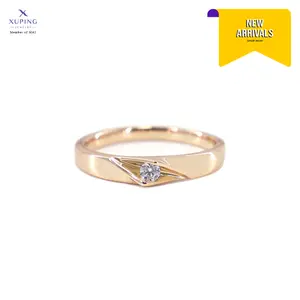 Xuping Jewelry Cincin Wanita Mata 1 Perhiasan Lapis Emas (0121220871 | Gold, Silver | 5, 6, 7, 8, 9)