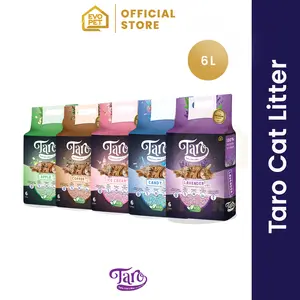 Taro Tofu Cat Litter Pasir Kucing Wangi 6L Cepat Menggumpal