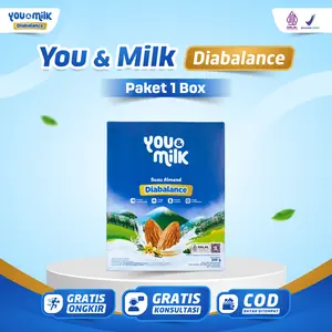 You&Milk Diabalance - Paket 1 Box Susu Almond Bantu Masalah Diabetes Gula Darah Kebas & Kesemutan Original
