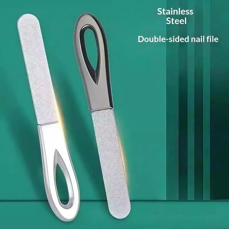 Thép Không Gỉ Kim Cương Grit Nail Tập Tin Chính Xác Mài Chuyên Nghiệp Làm Móng…