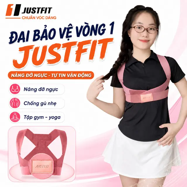 Đai bảo vệ vòng 1 - Khắc phục gù lưng JUSTFIT Phụ Kiện