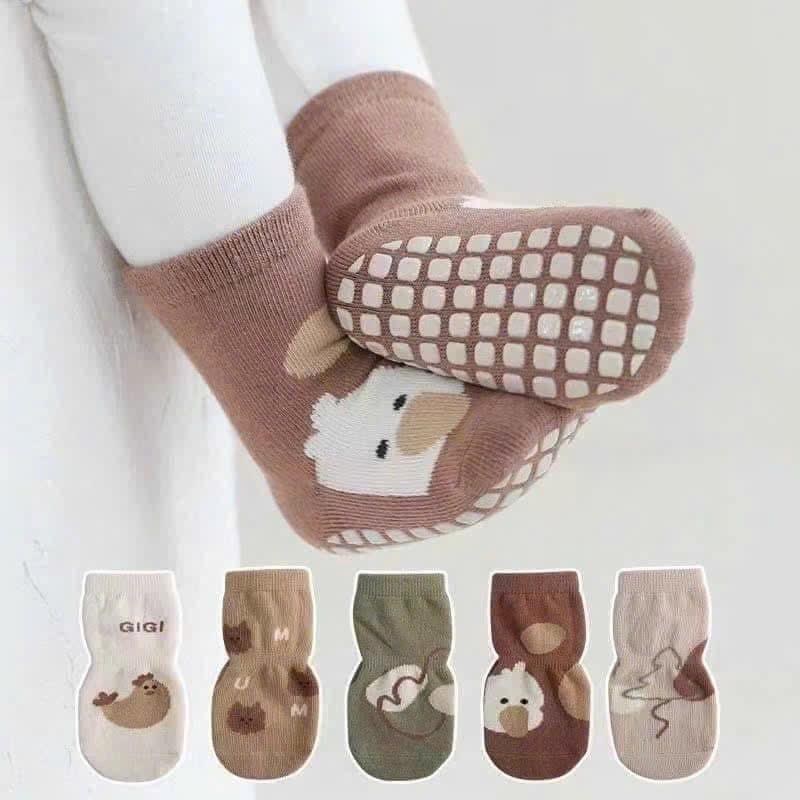   0-12 tuổi  Bộ 10 Đôi tất Chống Trơn Trượt cho bé Trai bé Gái Hoạ tiết gửi ngẫu nhiên. 