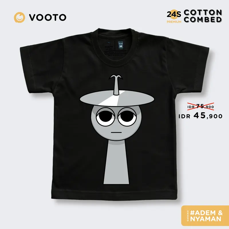 Baju Kaos T Shirt Fashion Distro Anak Perempuan Laki Laki Katun Usia 1 2 3 4 5 6 7 8 Tahun Motif spunky sprunki 6