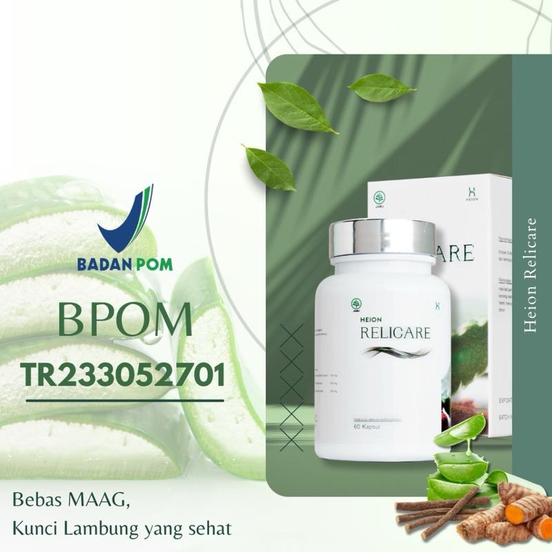 Heion Relicare 60 kapsul - HEION BPOM ORIGINAL 1