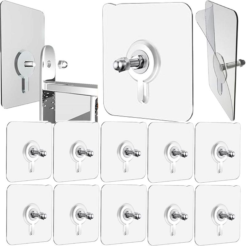 Móc treo tường không cần đinh, móc dán tự dính không cần đục lỗ, móc treo nhà bếp, phòng tắm, giá đỡ khung ảnh