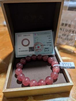 Product Review of 【S650ZC3219】MLK Pigeon Blood Red Strawberry Gold Bracelet from m**x 0