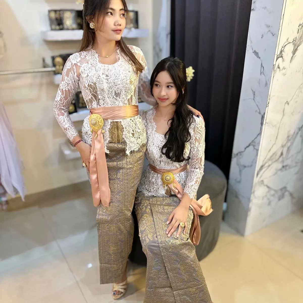 KAMEN BORDIR JADI FULL BENANG PRADEE GOLD