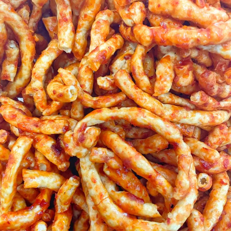 Paket Bundling Hemat - Keripik Singkong Balado-Lanting Tumbar-Emping Jagung - Cemilan Snack Asin Gurih Food Pedas Kripik 1