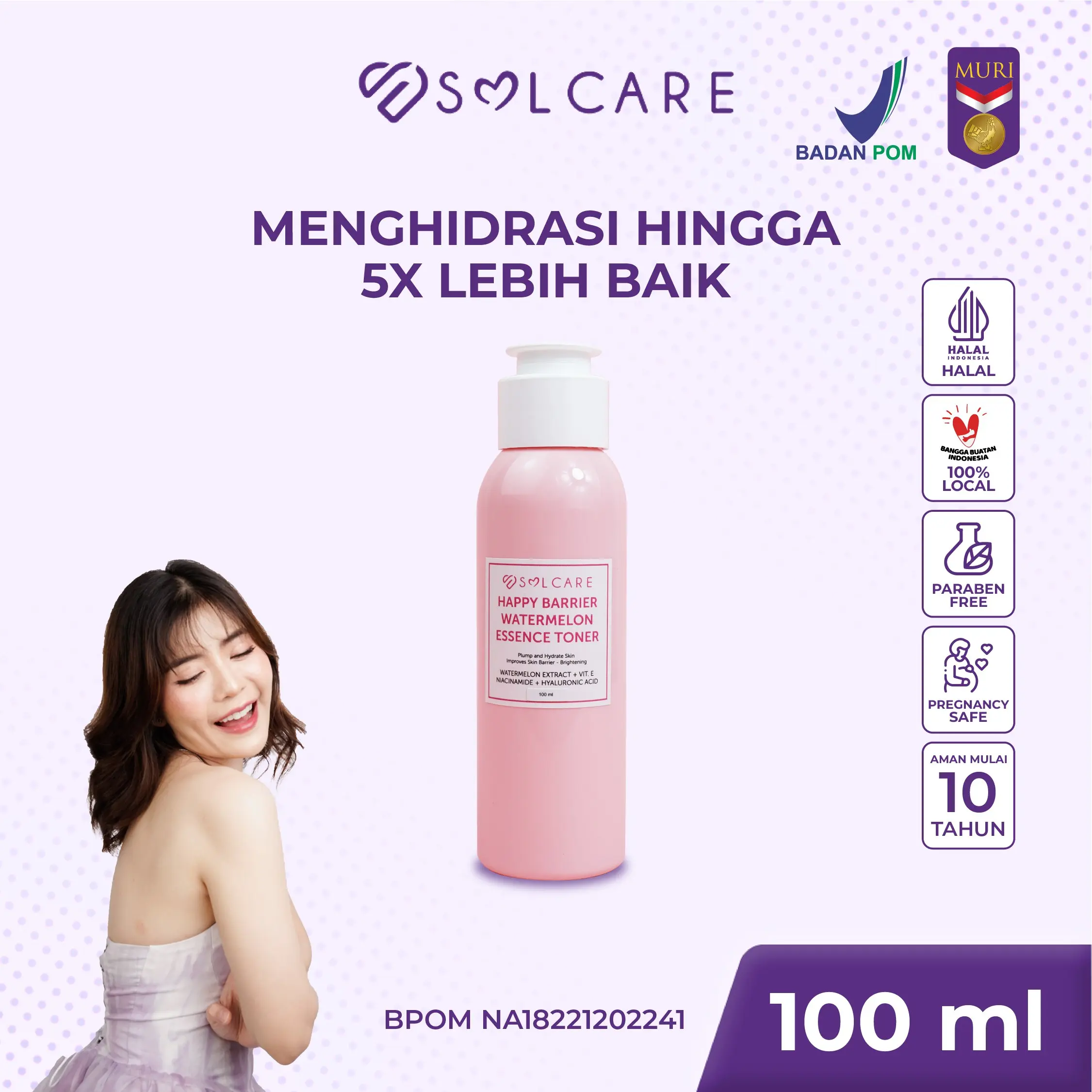 Solcare Happy Barrier Watermelon Essence Toner