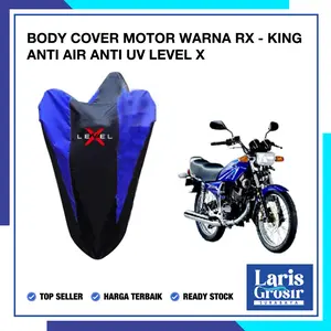 LEVEL X Sarung Motor RX KING / Pelindung Cover Motor Warna Waterproof Laris Grosir Surabaya