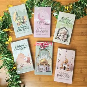 [Isi 30-50 lembar] Amplop panjang besar / angpao lebaran hari raya idul fitri free kemasan mika