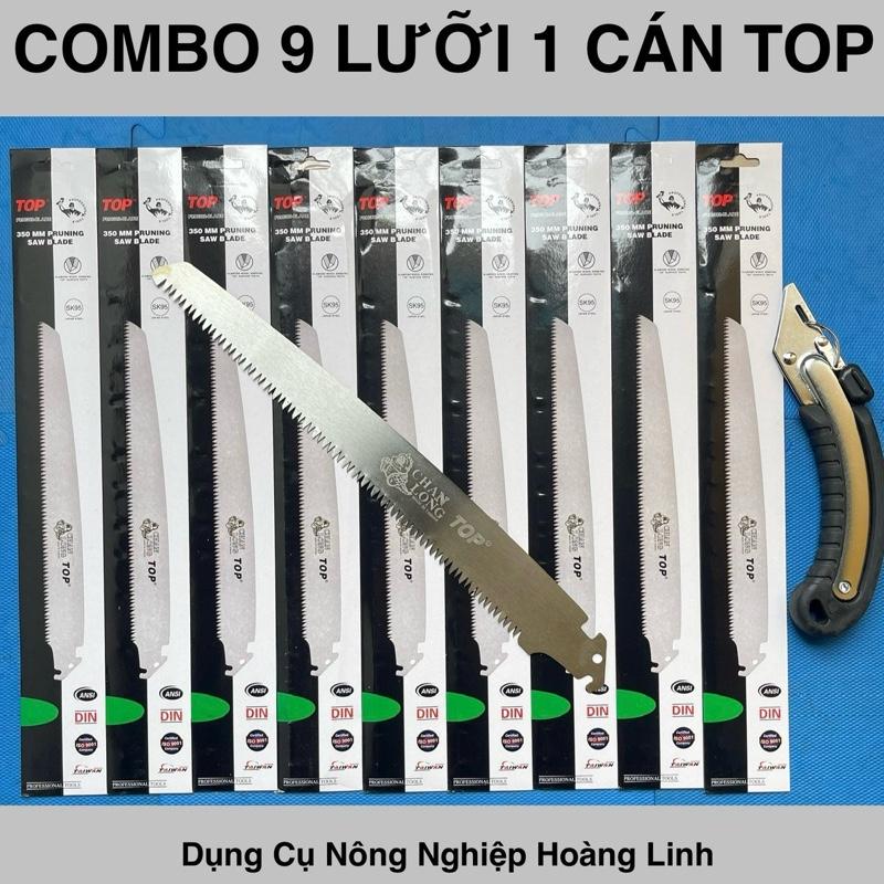 [COMBO 9 LƯỠI+ 1 CÁN] top 350mm cao cấp làm vườn bonsai- Dụng cụ nông nghiệp Hoàng Linh dung cunongnghiep
