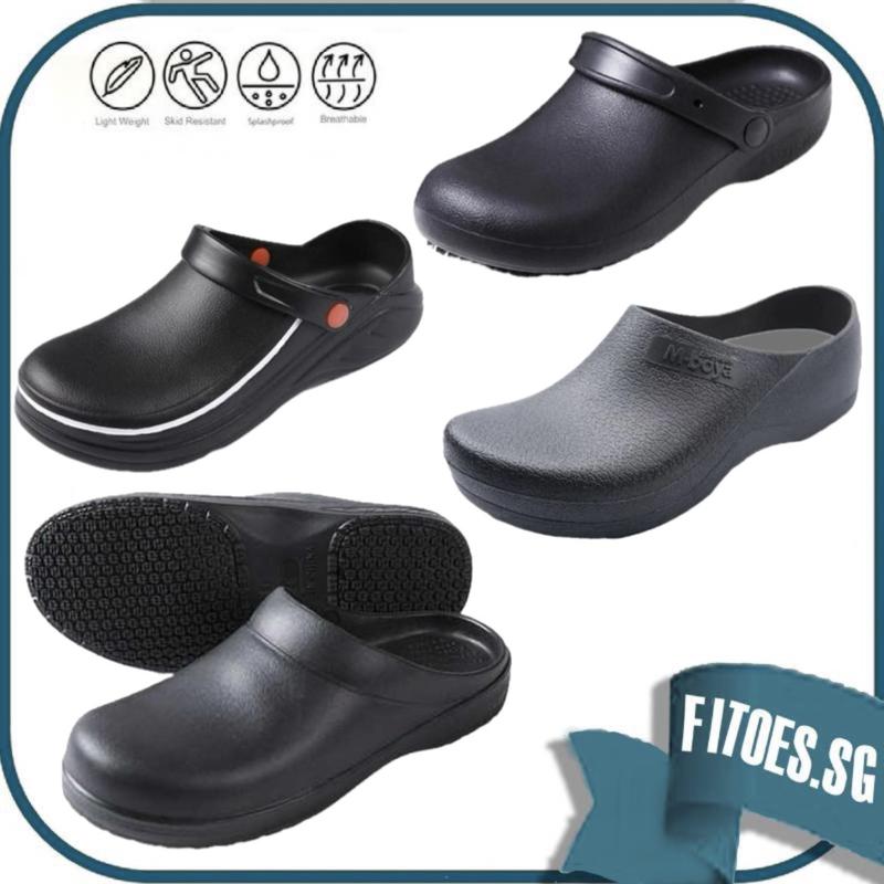 *SG Seller SALE* 076 073 085 074 Kitchen Shoes Oil-proof Slip On Cook ...