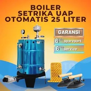 Setrika Uap Laundry Konveksi OTOMATIS API MISTERMOTO 25ltr 2 Setrika