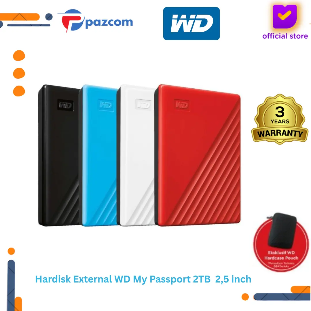 Hardisk External WD My Passport 2TB 2,5 inch
