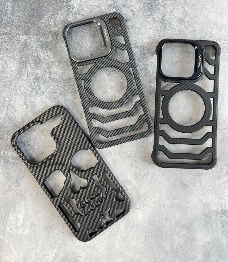 Product Introduction of Maze Skeleton Carbon Case for iPhone 11 12 13 14 15 16 Promax Pro Aztech Case Carbon PC Softcase 0