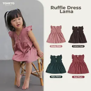 Original - Dress Anak Lengan Ruffle BY Toheto