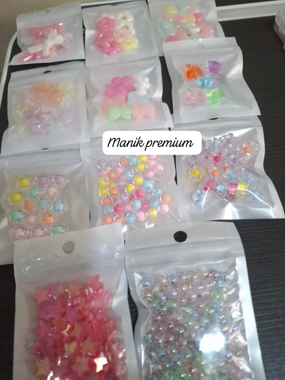 Manik Manik Mote Jelly Candyland DIY Beads Manik premium alat buat gelang karet 1 set