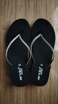 Product Review of Ando Sandal Wedges Jepit Wanita - Ando Nice Blink Hitam from A**e 0