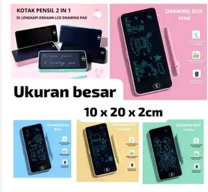 WTBS Drawing Box Kotak Pensil Dan Papan Coret Kreatif Anak Dengan Digital Pad Edukasi