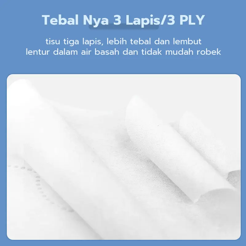 【Exclusive ompolos】GLISSE  Tisu Gantung  tebal 3 PLY  1260 Helai untuk pakai dirumah ekonomis Tisu makanan dengan kemasaan besar-Free Gantungan 4