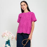 Gambar SISTER'S Blouse - Blus Atasan Wanita Katun Brukat Kombi Kaos C1571 (CAP) - Hijau, M (T2) dari Sisters Fashion Group Kota Administrasi Jakarta Utara 4 Tokopedia