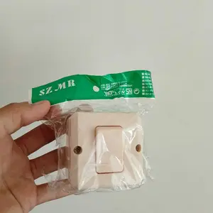 [HAO] Sakelar ON/OFF+Stop kontak Harga Super promo warna cream/Sakelar murah Kotak