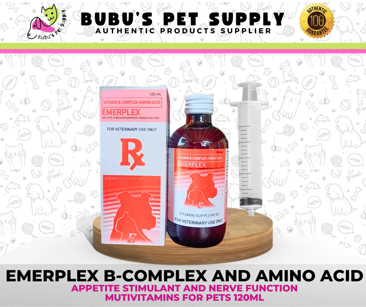 EMERPLEX B-COMPLEX AND NERVE FUNCTION VITAMINS FOR PETS APPETITE ...