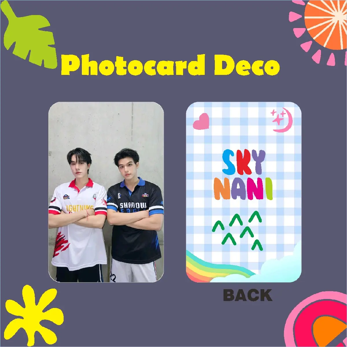 photocard aktor thailand / high school frenemy series / skynani / isi 7 lembar