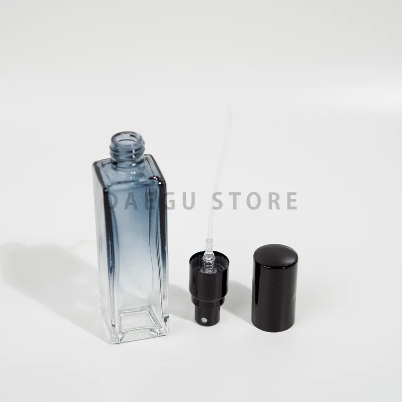 Botol Parfum Spray Kaca Tebal - BIRU TRANSPARAN Refill Tester Mini Discovery Set 5