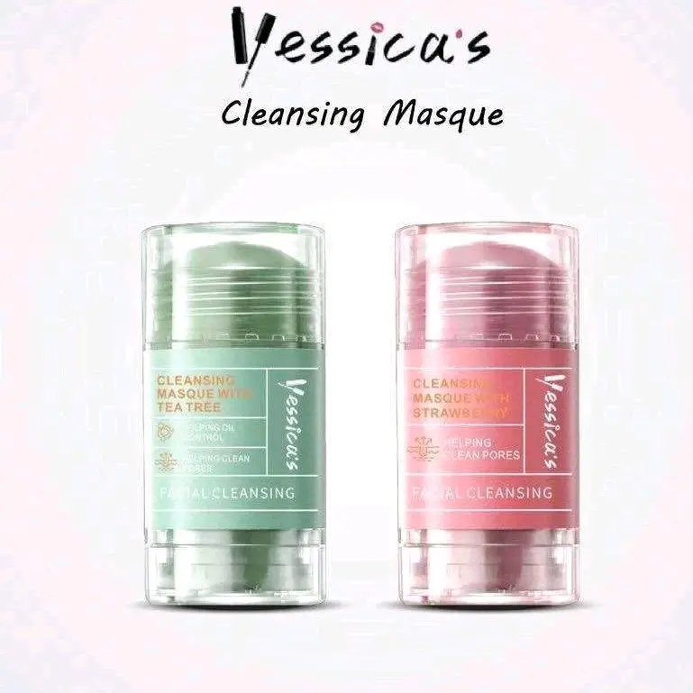 Yessica's Clay Stick Mask Tea Tree 50gr untuk Kulit normal Berminyak dan Berjerawat dll Masker Mencerahkan Wajah 0