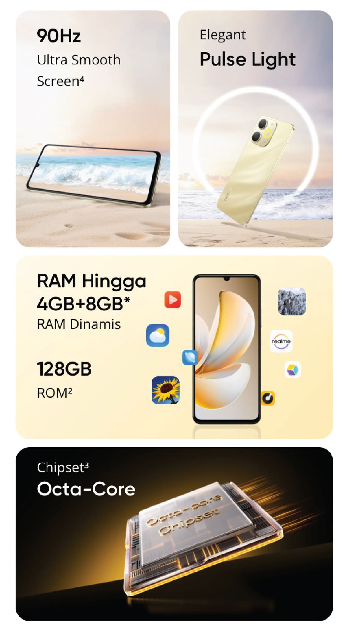{BAIMWONG EXCLUSIVE} realme Note 70 4GB+8GB*|64GB | Titan Battery 6300mAh | Shock Resistance Military Grade | Ultra Slim Design