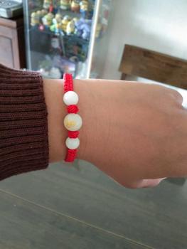 Product Review of Women's bracelet, red rope luminous bracelet, luminous stone luminous gemstone 12 zodiac woven bracelet, couple bracelet for men and women, bring it for safety. nazar  bracelet chinese jewelry year snake red  string  bracelet from D** 0