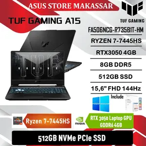 ASUS TUF GAMING A15 FA506NCG - R7-7445HS 8GB 512GB RTX3050 4GB W11 OHS
