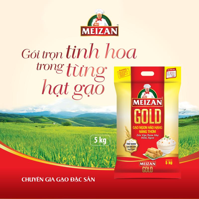 Gạo ngon hảo hạng nàng thơm Meizan Gold 5kg