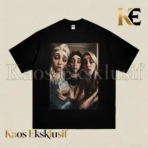 Kaos Printing Motif Karakter Kartun Kreatif Anti Luntur 220gr Bahan Katun｜Nyaman Dipakai & Siap COD