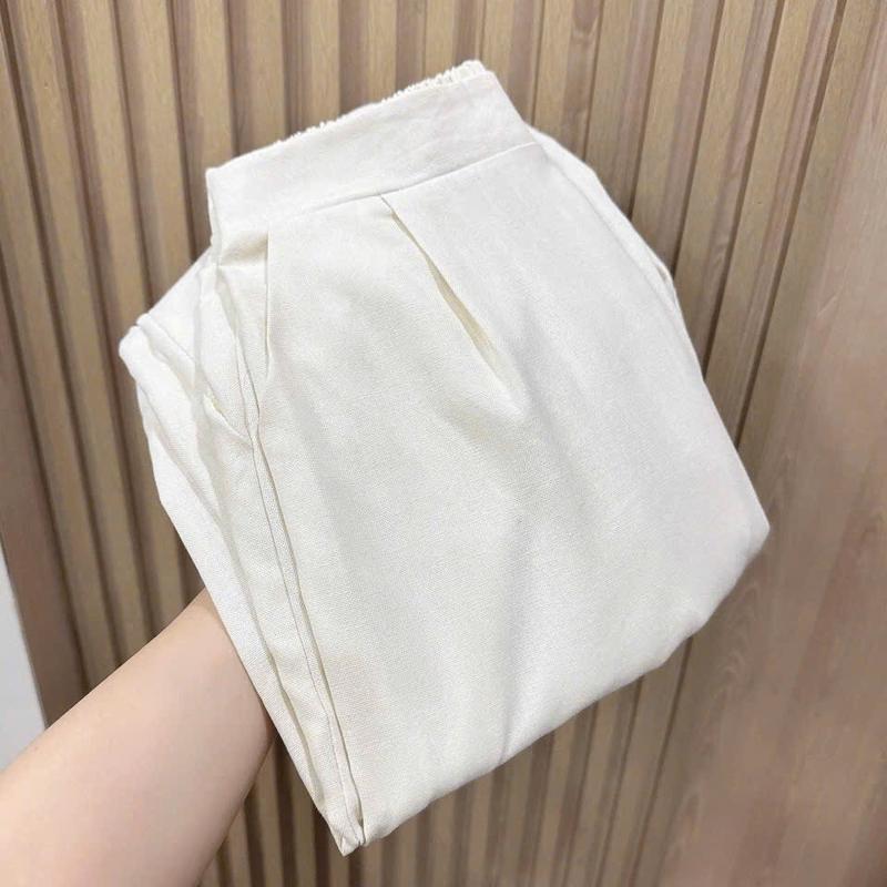 Sét bộ áo sát nách quần suông be cho nữ Top Woman 2